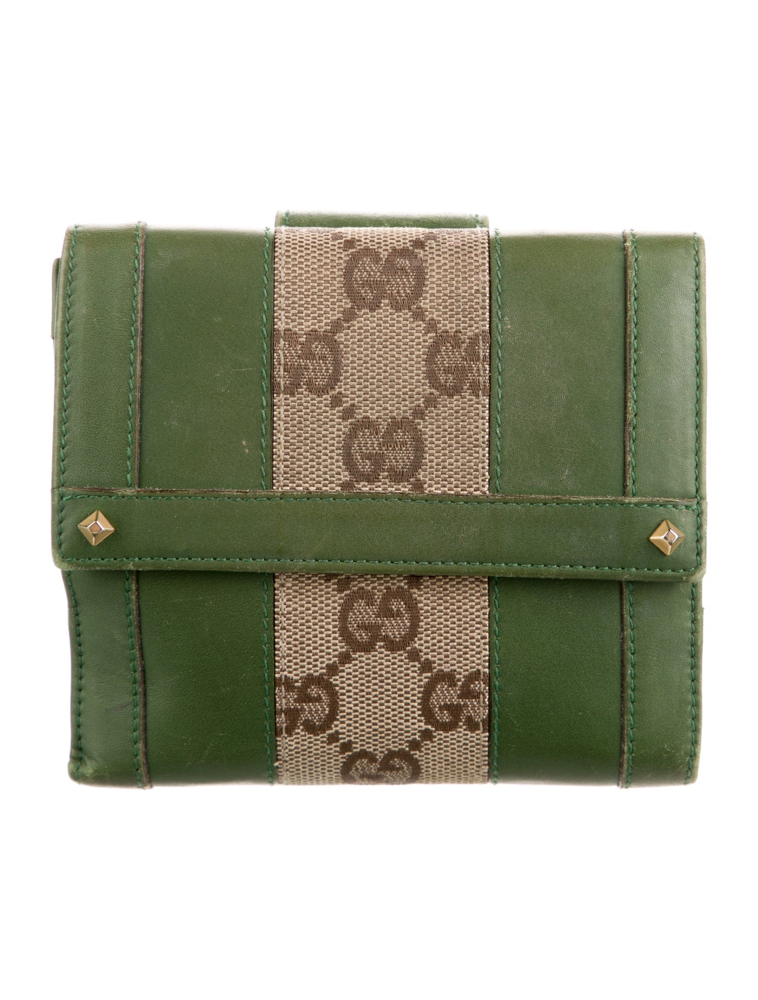 Gucci Compact GG Canvas Compact Wallet