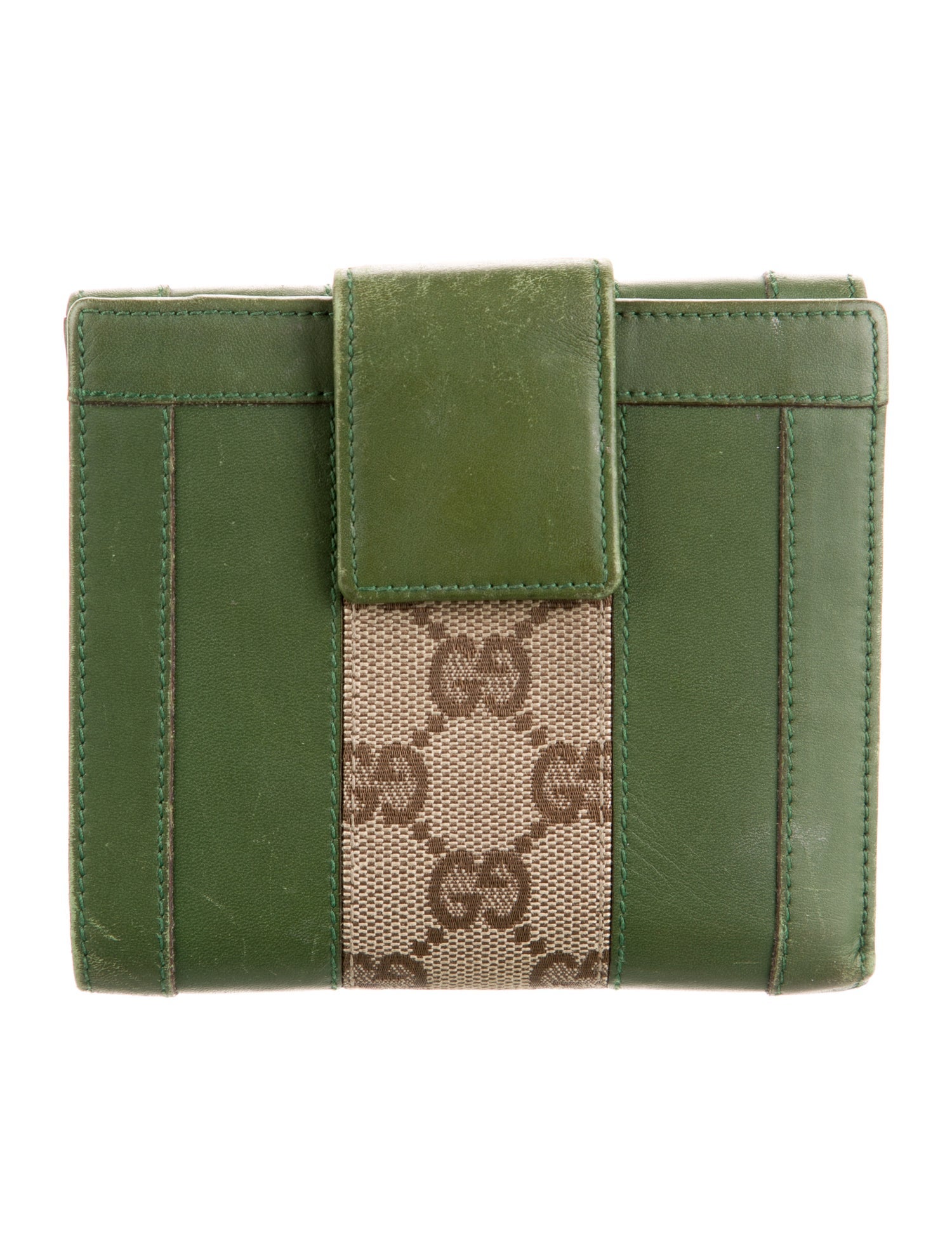 Gucci Compact GG Canvas Compact Wallet