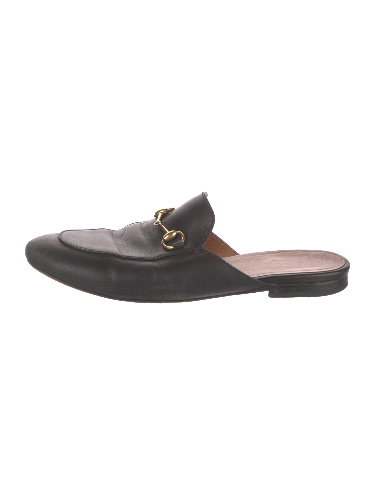Gucci Horsebit Accent Leather Mules