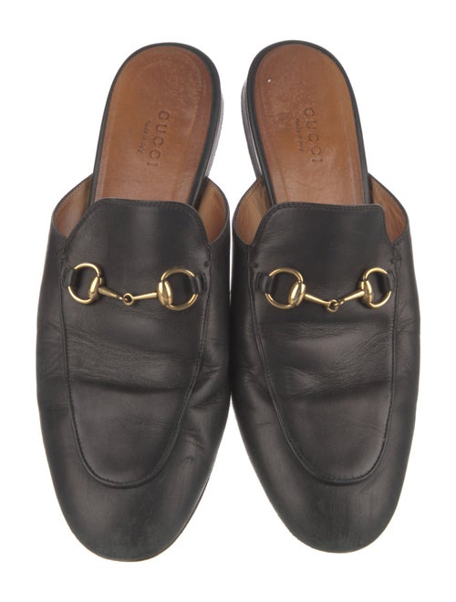 Gucci Horsebit Accent Leather Mules