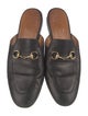 Gucci Horsebit Accent Leather Mules