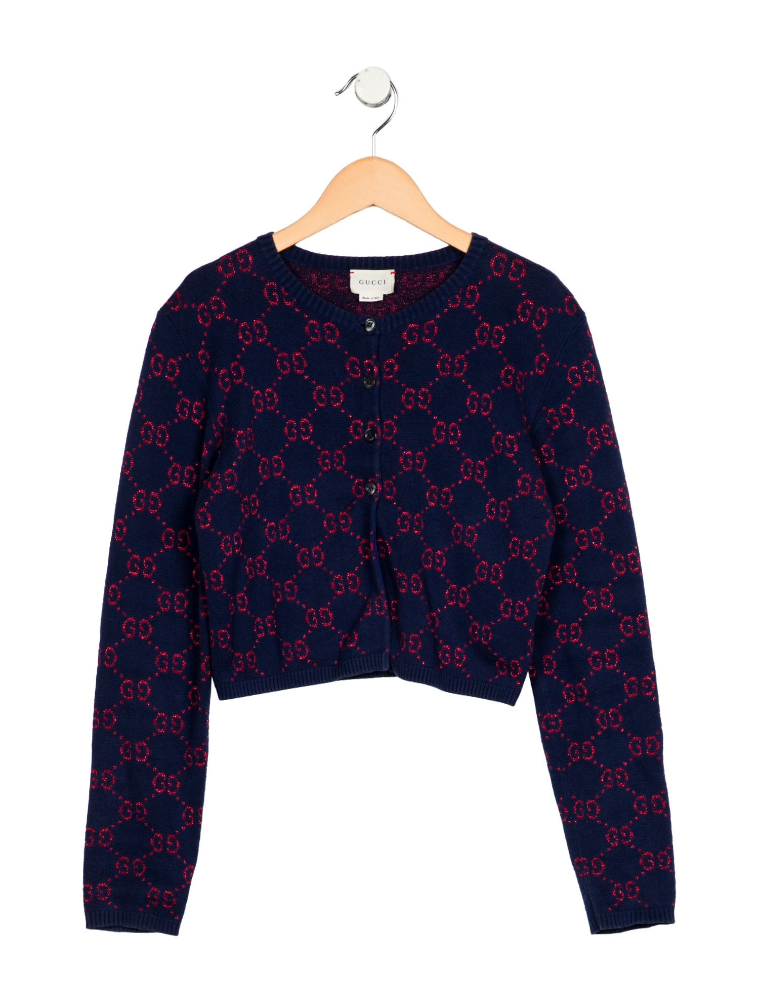 Gucci Girls' GG Wool Cardigan