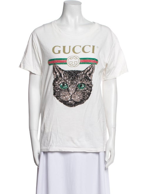 Gucci Mystic Cat Graphic Print T-Shirt