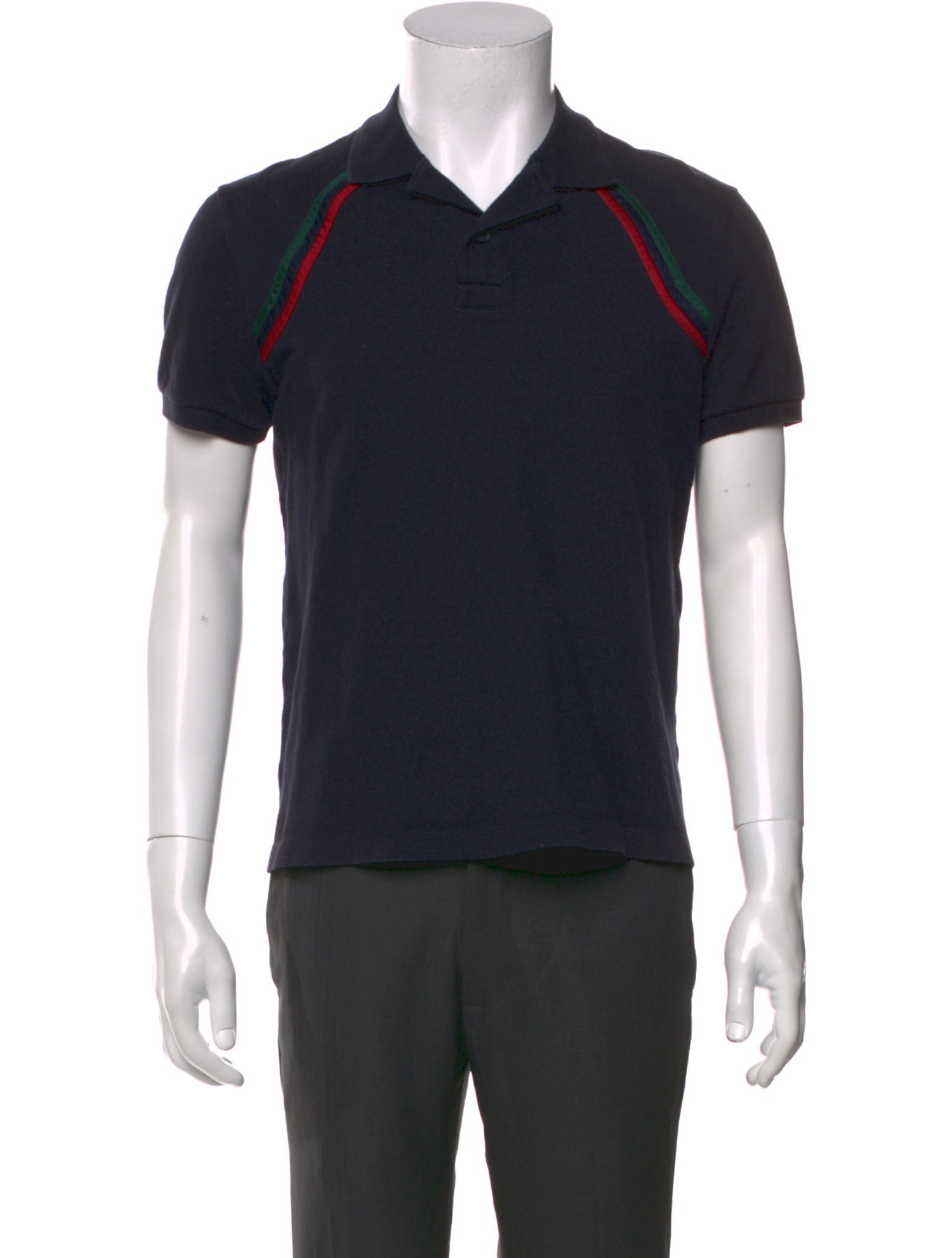 Gucci Web Accent Crew Neck Polo Shirt