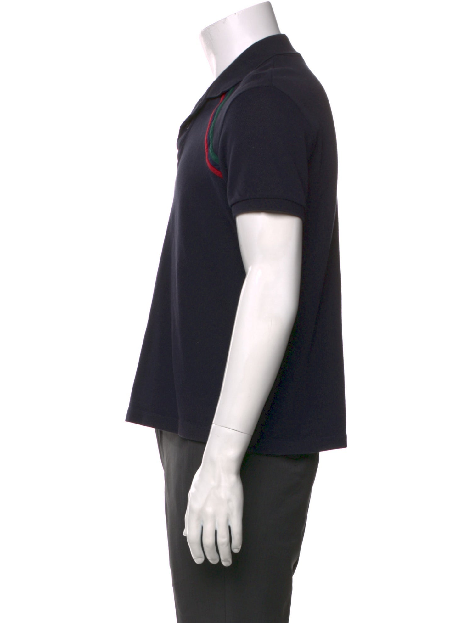 Gucci Web Accent Crew Neck Polo Shirt