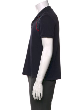 Gucci Web Accent Crew Neck Polo Shirt