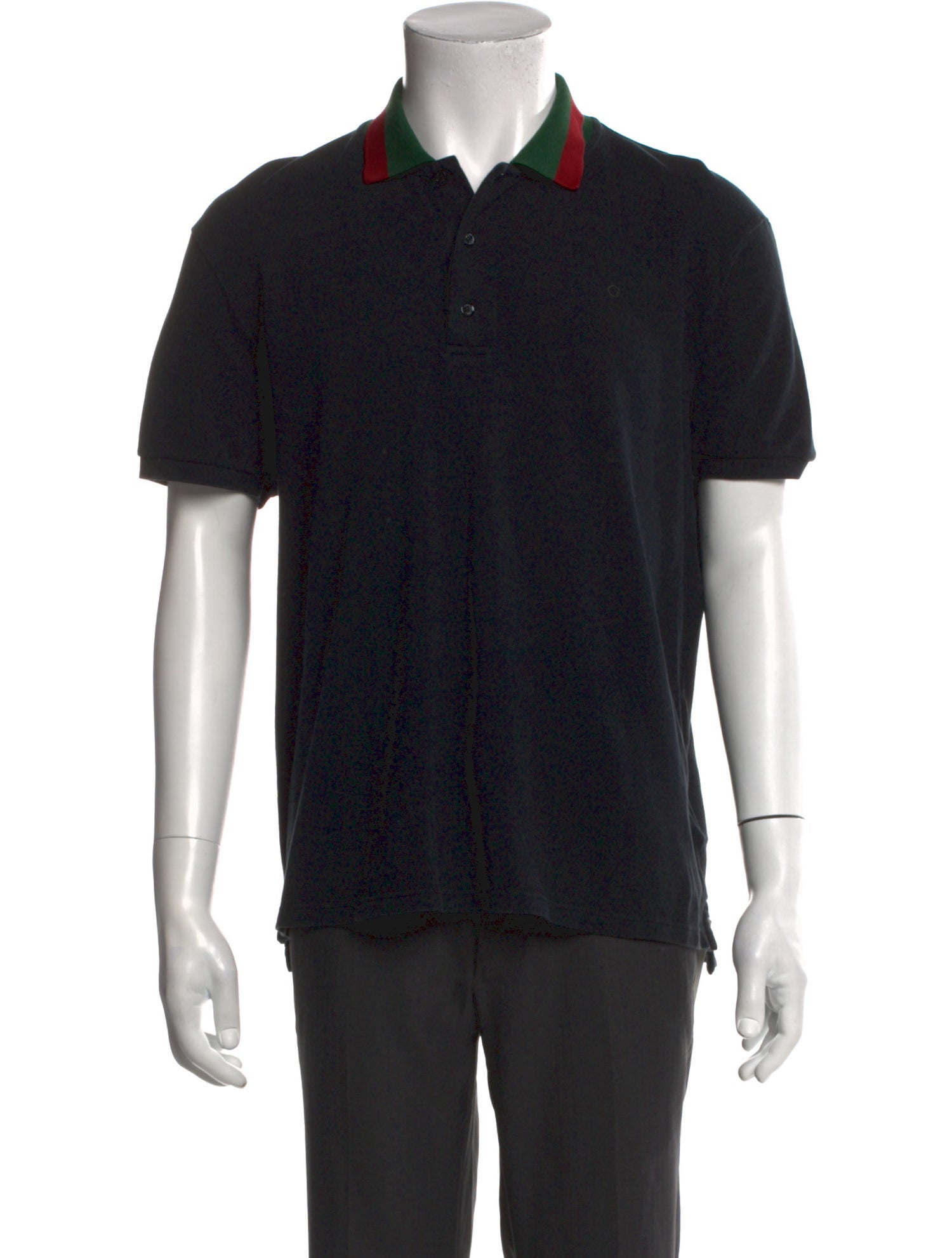 Gucci Web Accent Crew Neck Polo Shirt