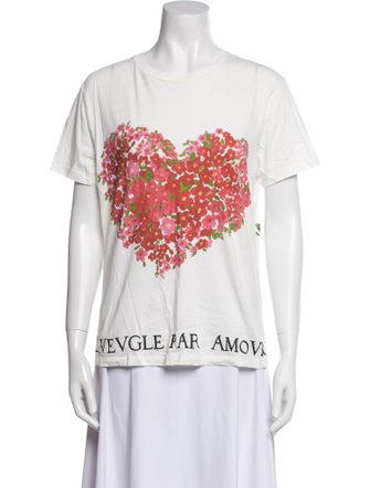 Gucci Graphic Print Crew Neck T-Shirt