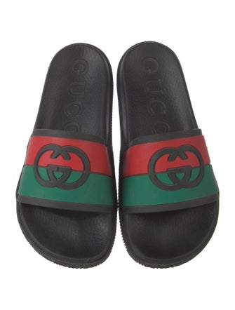 Gucci Web Accent Rubber Slides
