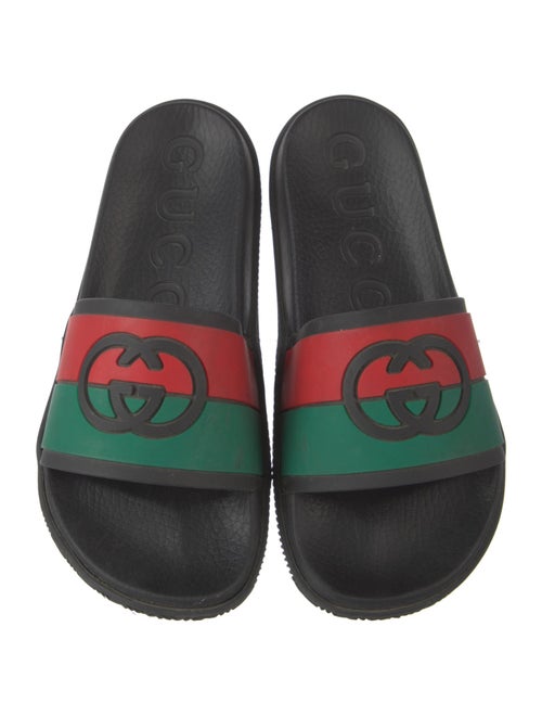 Gucci Web Accent Rubber Slides