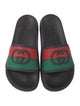 Gucci Web Accent Rubber Slides