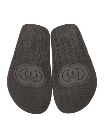 Gucci Web Accent Rubber Slides