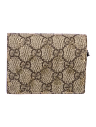 Gucci GG Supreme Bee Print GG Supreme Wallet