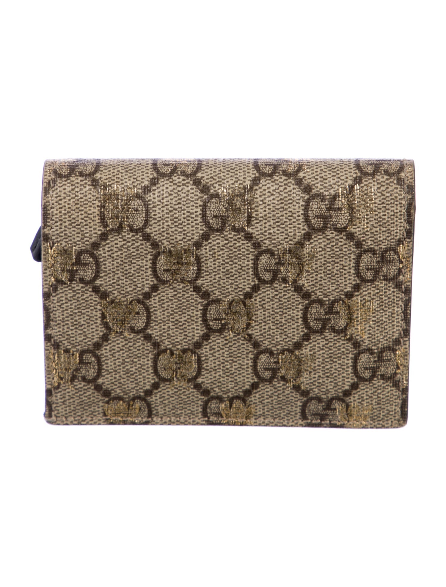 Gucci GG Supreme Bee Print GG Supreme Wallet