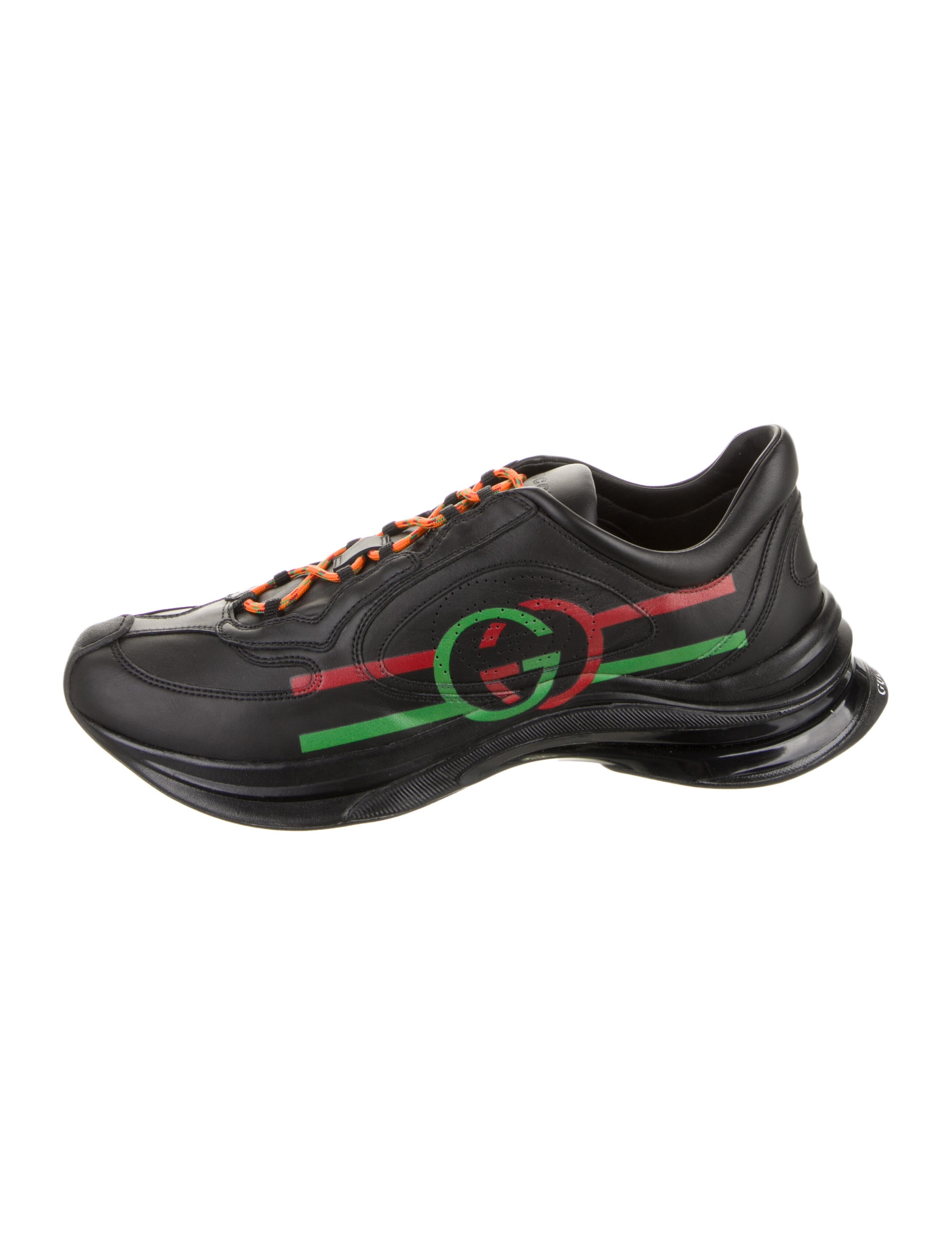 Gucci Interlocking G Logo Leather Sneakers