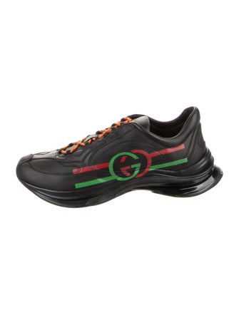 Gucci Interlocking G Logo Leather Sneakers