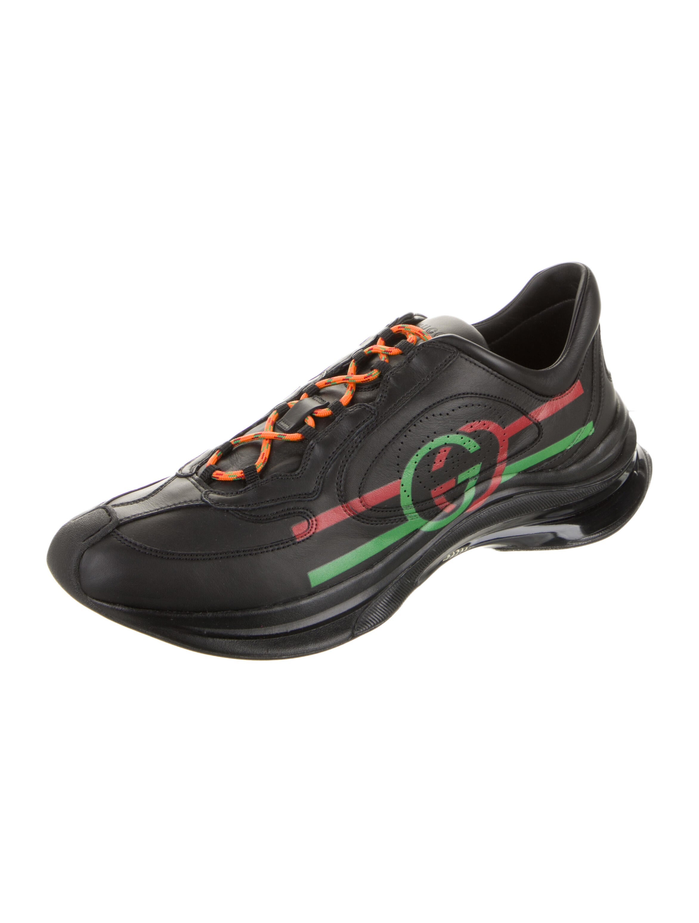 Gucci Interlocking G Logo Leather Sneakers