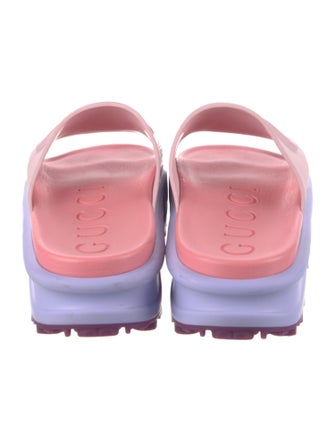 Gucci Interlocking G Logo Rubber Slides