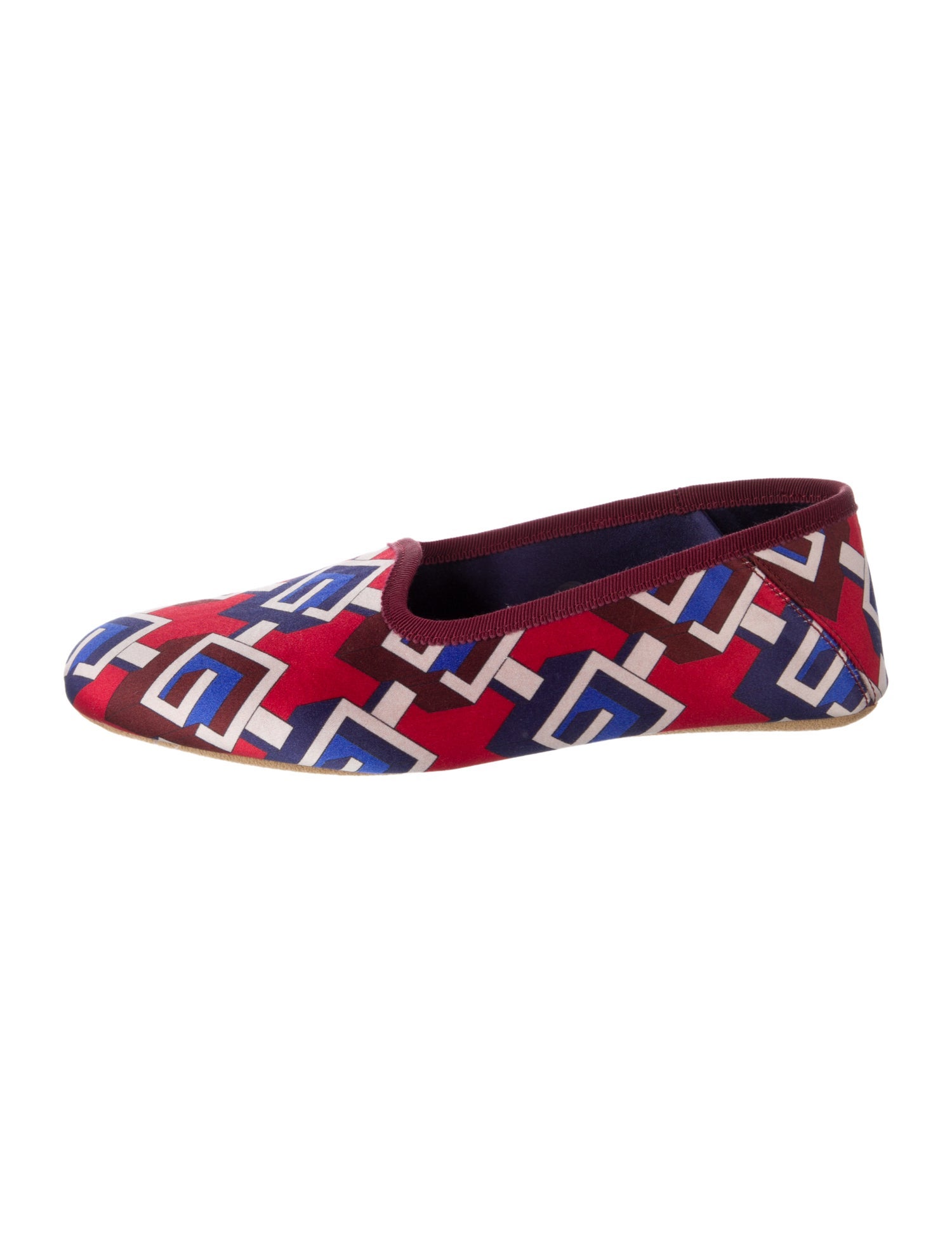 Gucci Satin Printed Loafers