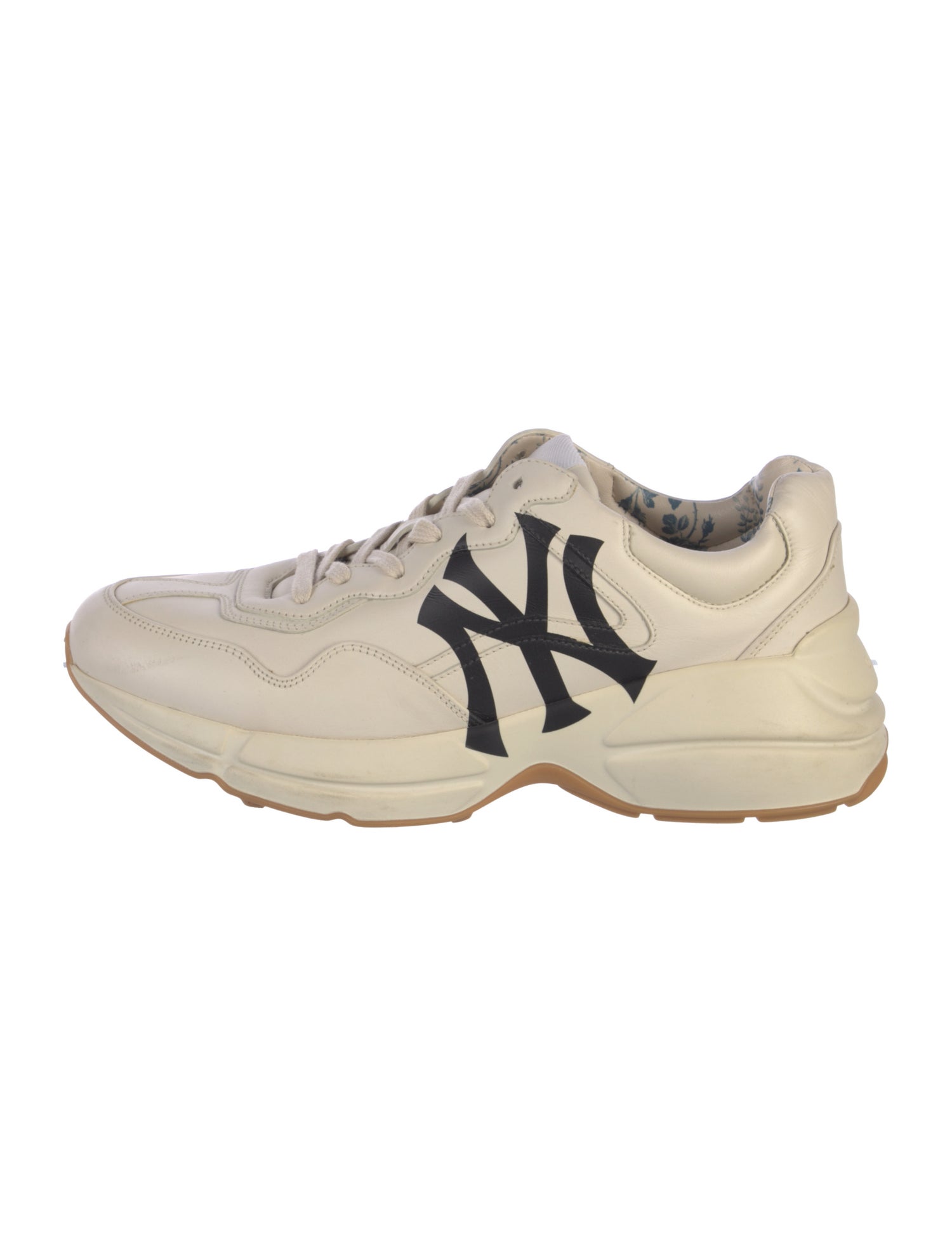 Gucci Leather Printed Sneakers