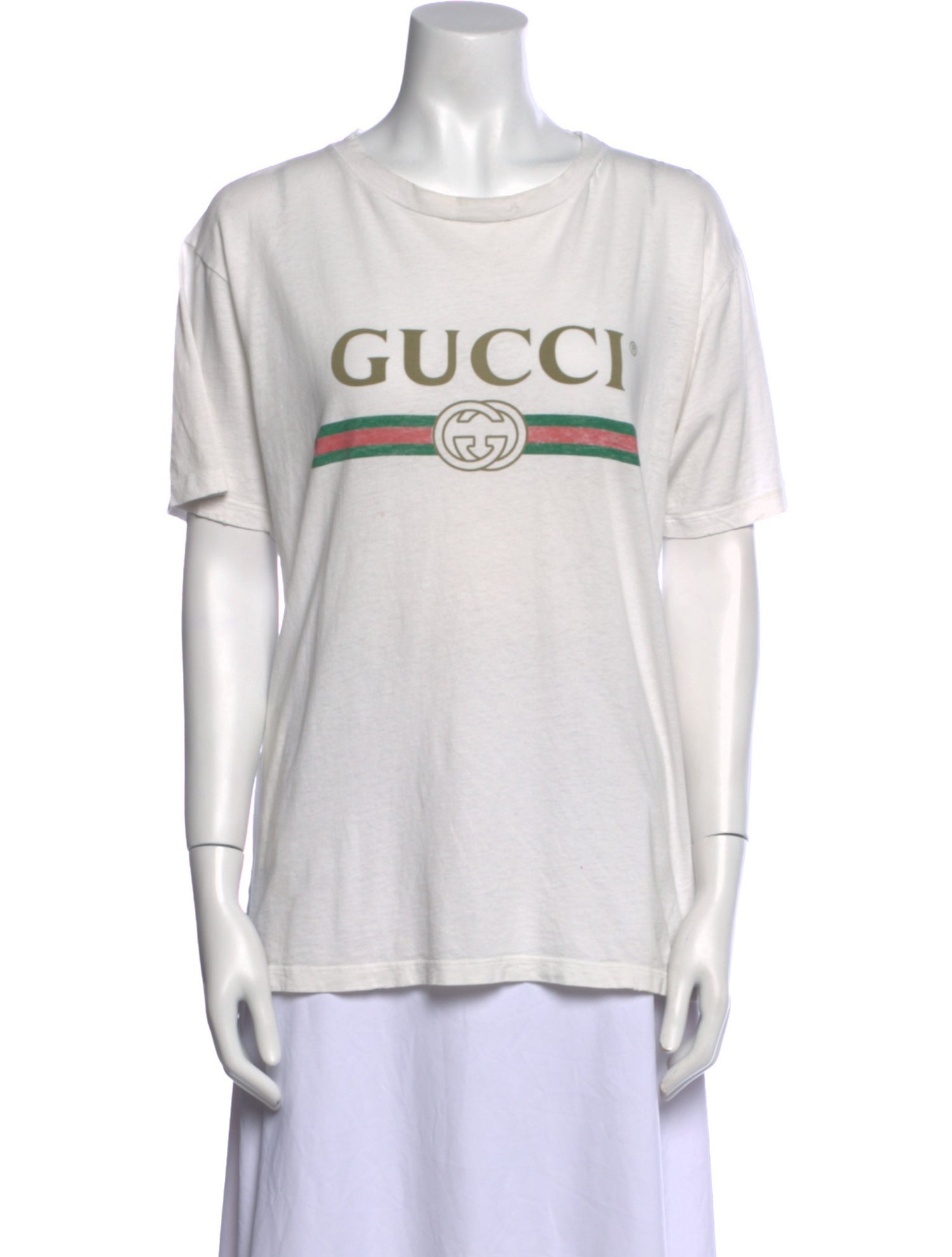Gucci Graphic Print Crew Neck T-Shirt
