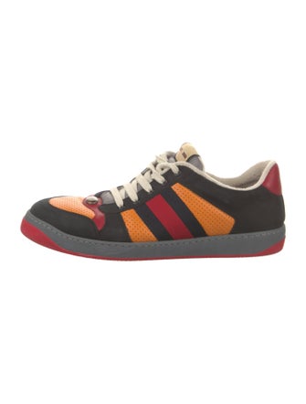 Gucci Web Accent Suede Sneakers