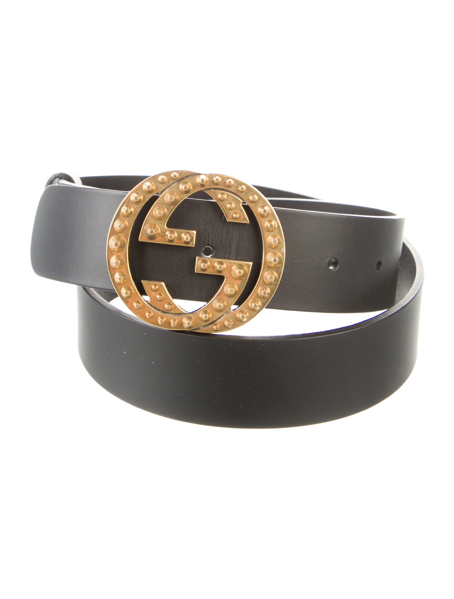 Gucci Interlocking G Logo Leather Belt
