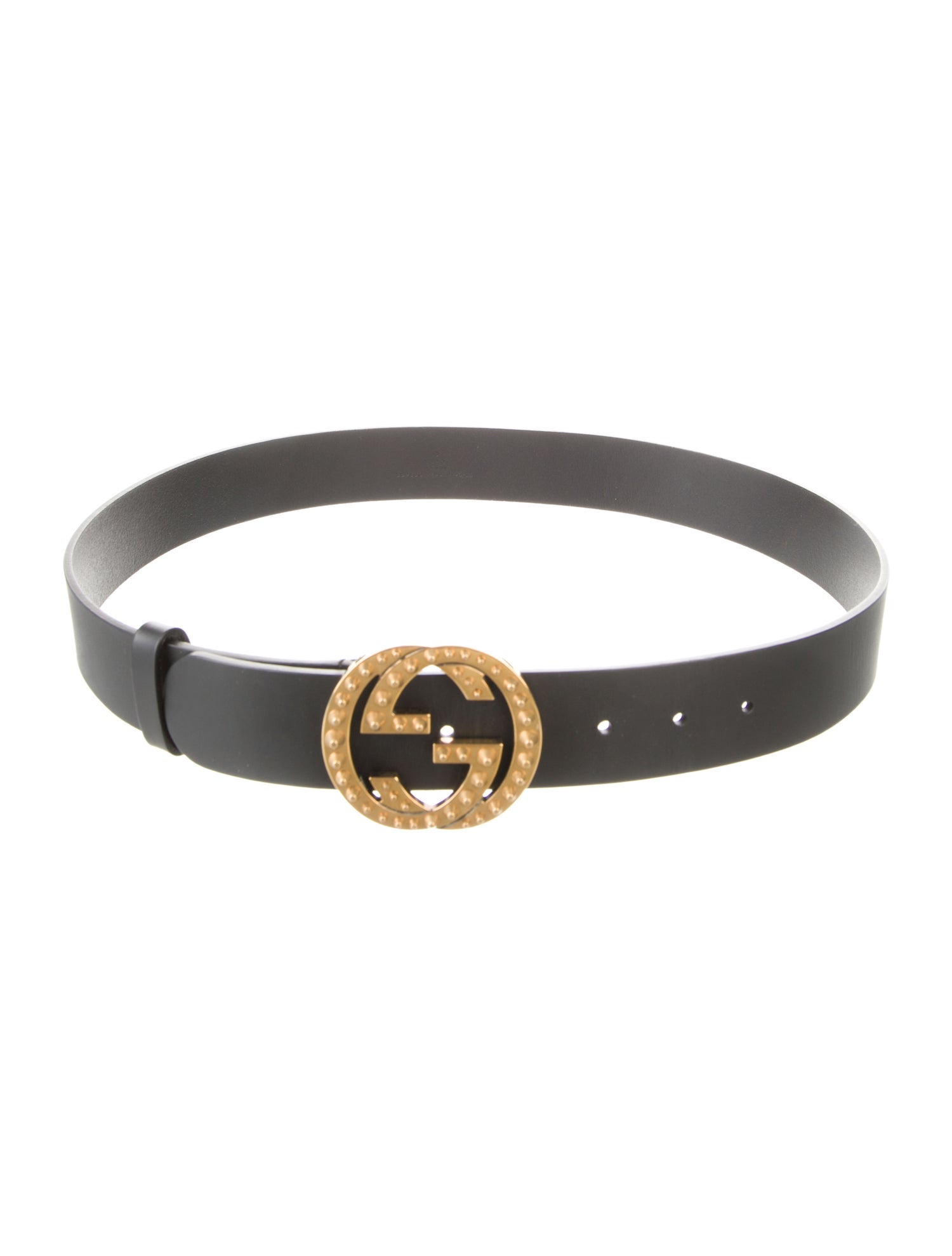 Gucci Interlocking G Logo Leather Belt