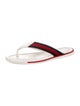 Gucci Microguccissima Pattern Leather Flip Flops