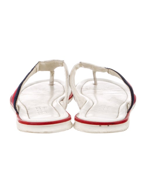 Gucci Microguccissima Pattern Leather Flip Flops