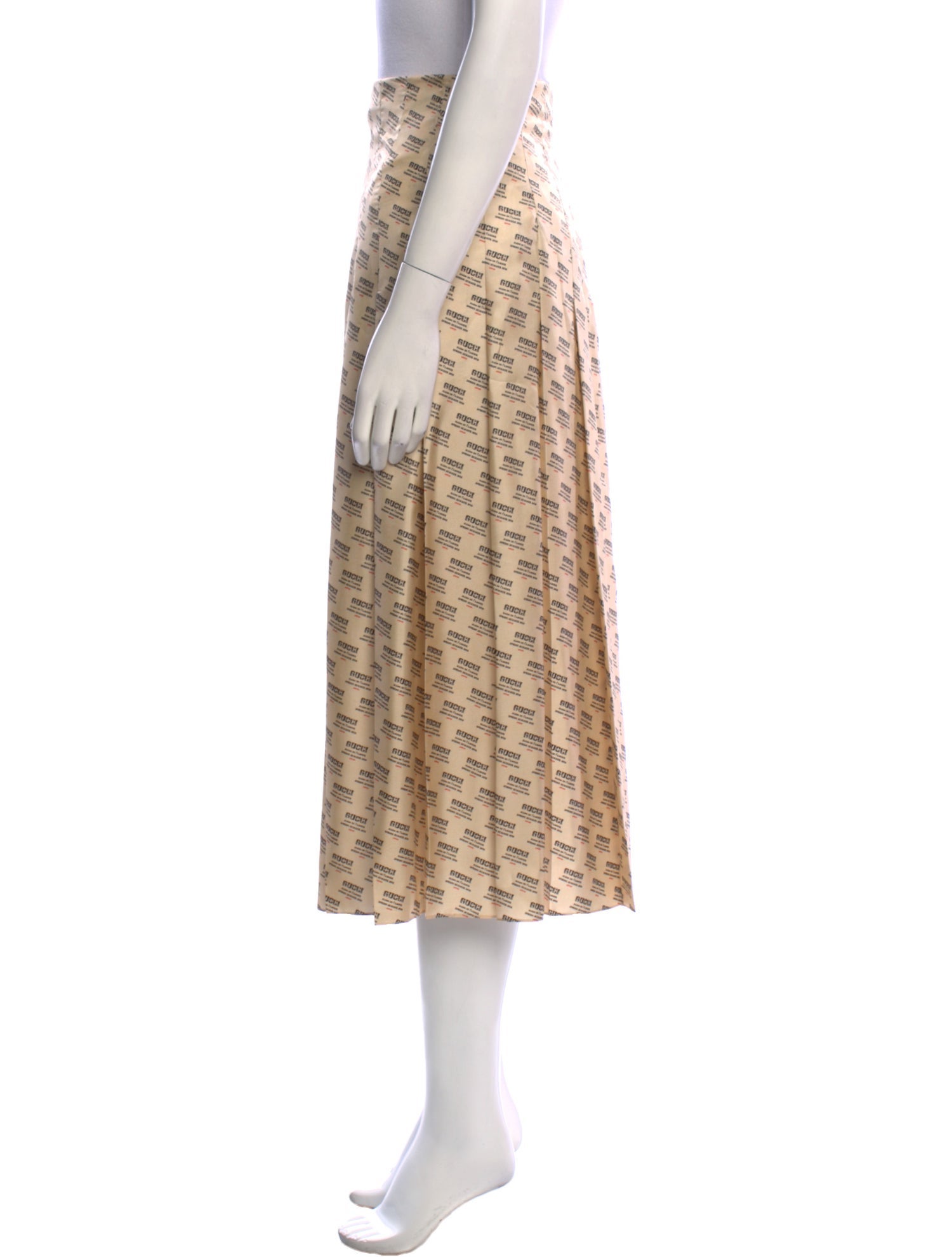 Gucci Silk Midi Length Skirt