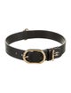 Gucci Leather Buckle Dog Collar