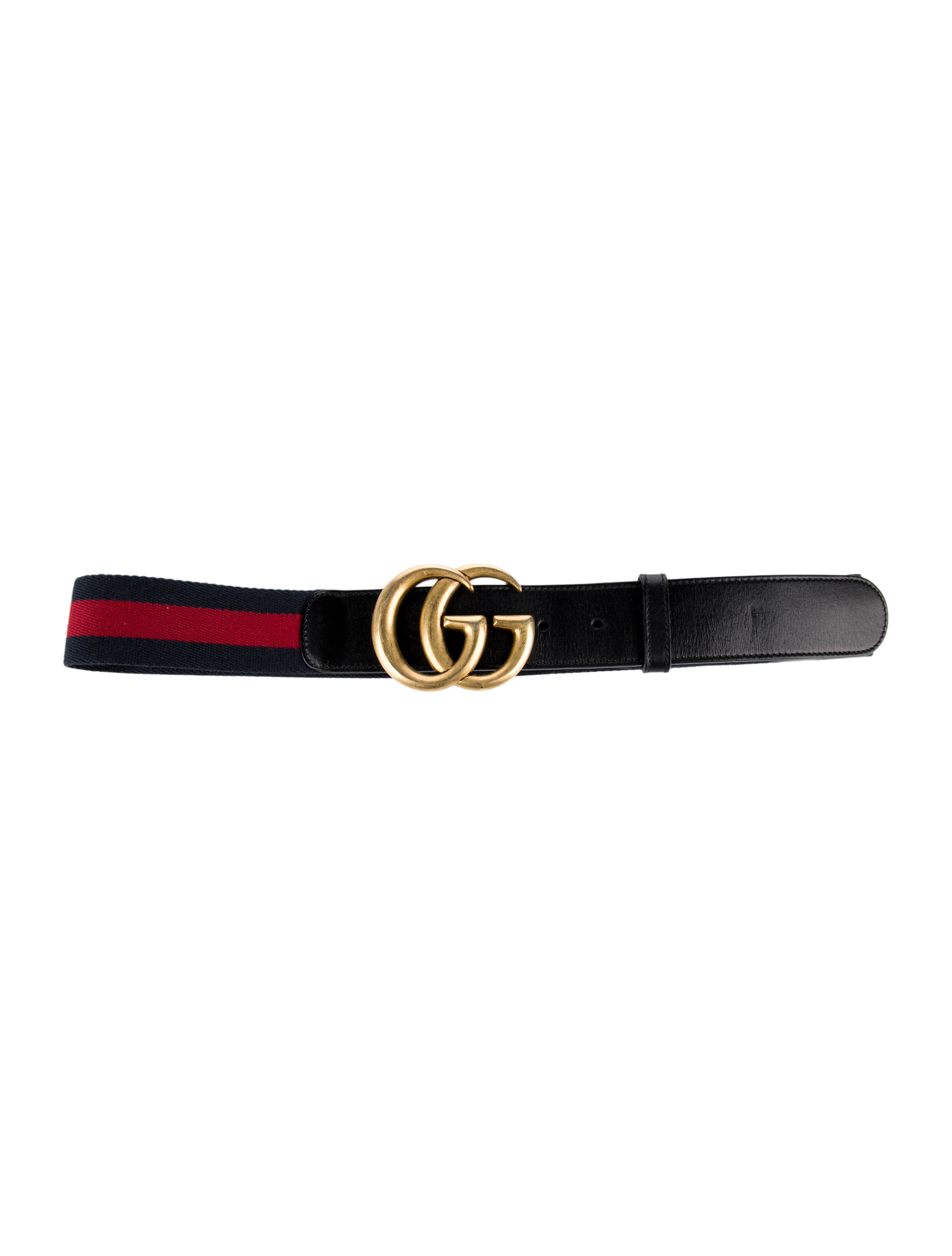 Gucci Web Accent Canvas Belt