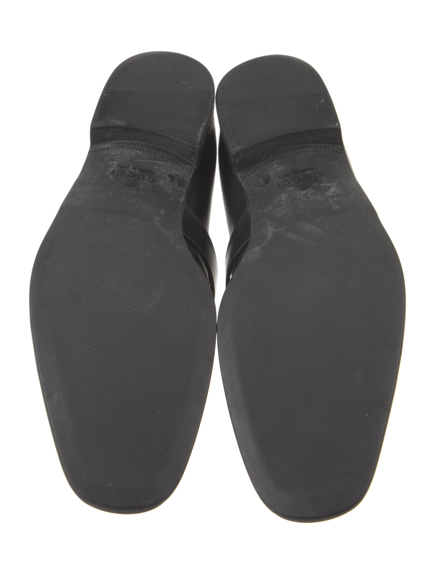 Gucci Interlocking G Logo Leather Dress Loafers