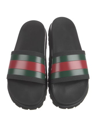 Gucci Pursuit Web Accent Slides