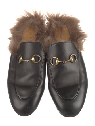 Gucci Horsebit Accent Leather Loafers