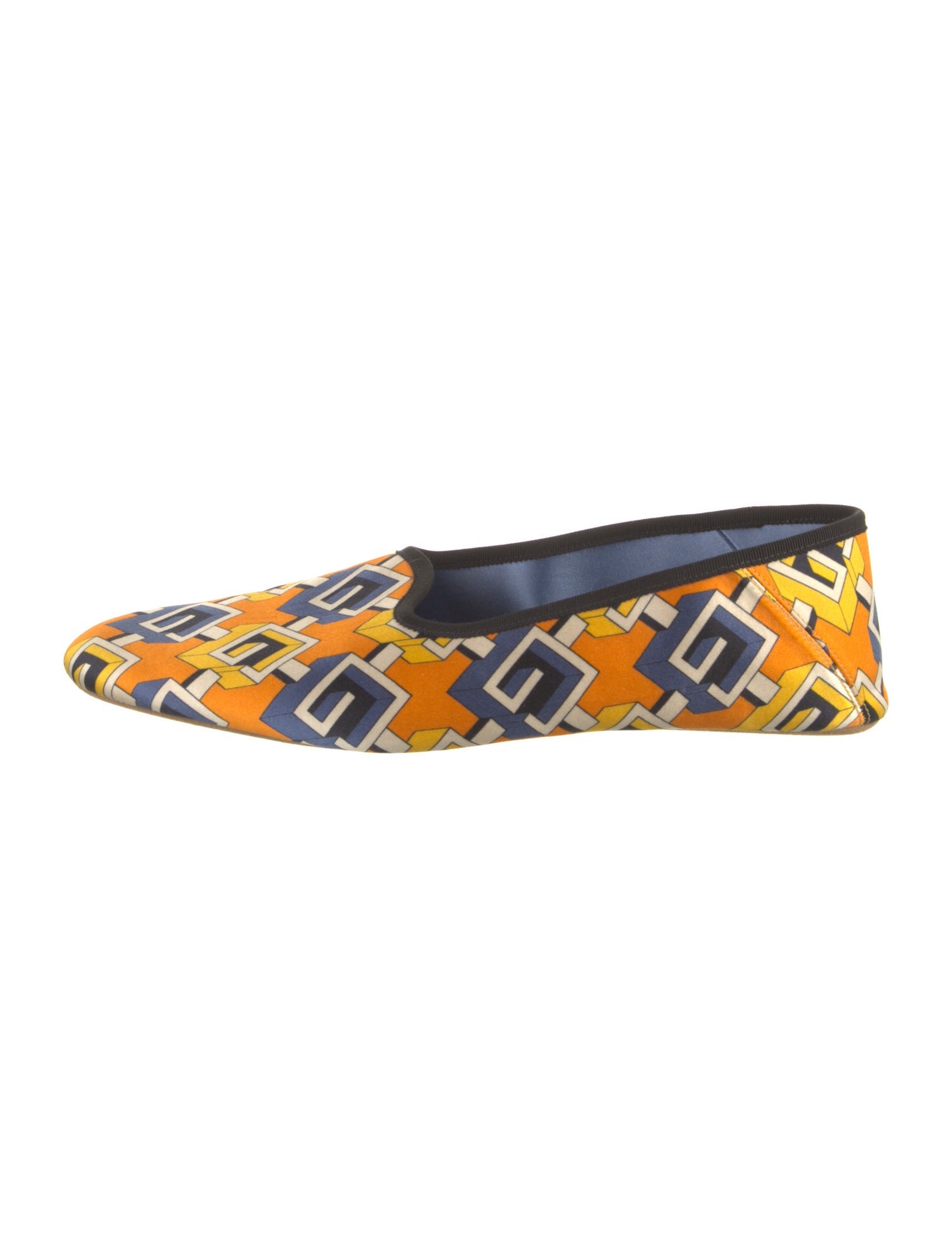 Gucci Satin Printed Loafers