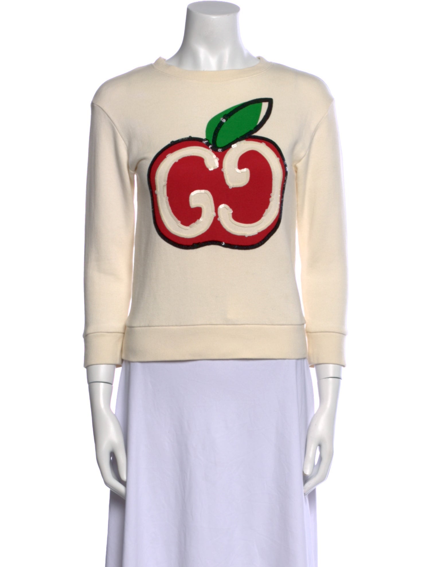 Gucci Graphic Print Crew Neck Sweatshirt