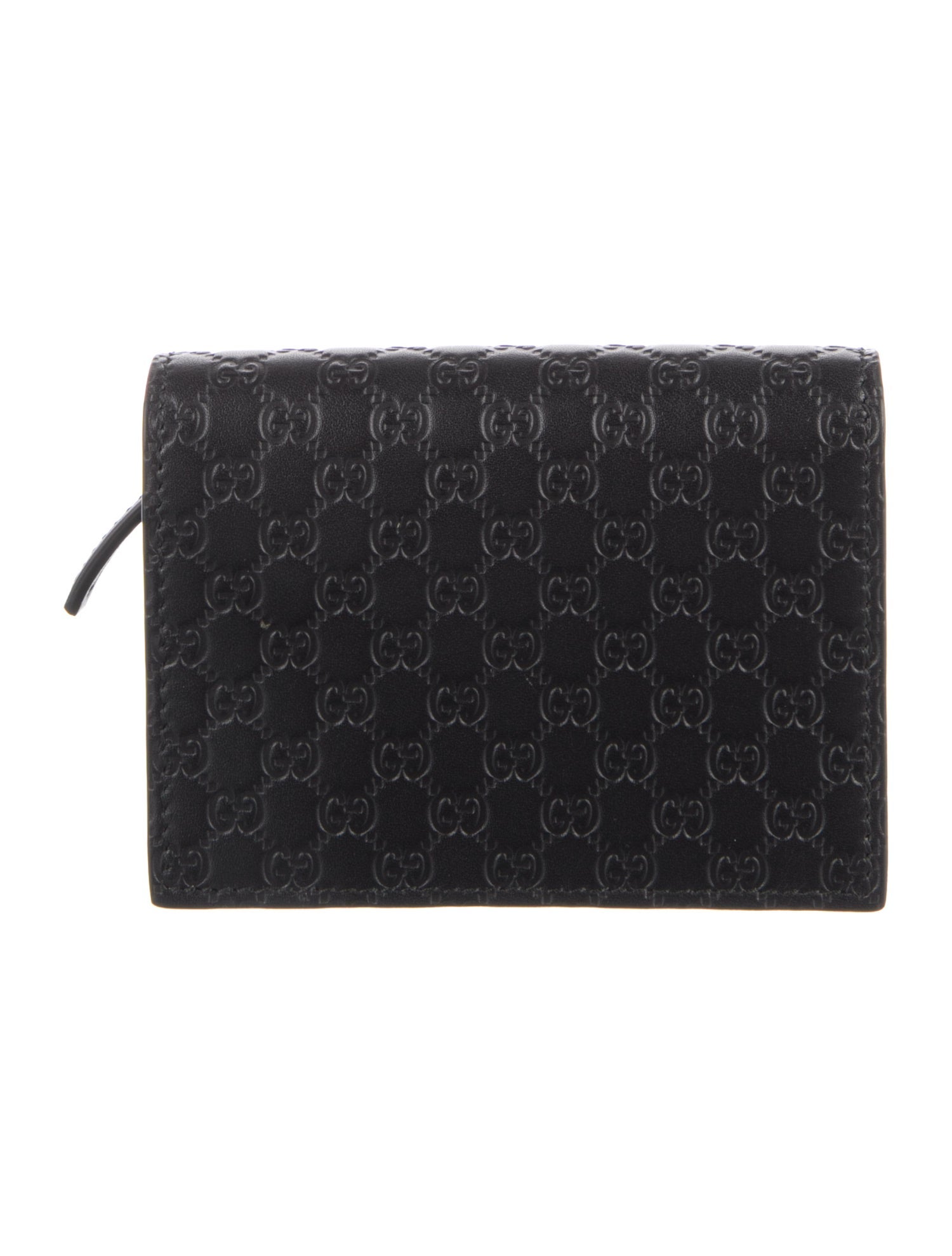 Gucci Microguccissima Pattern Leather Compact Wallet