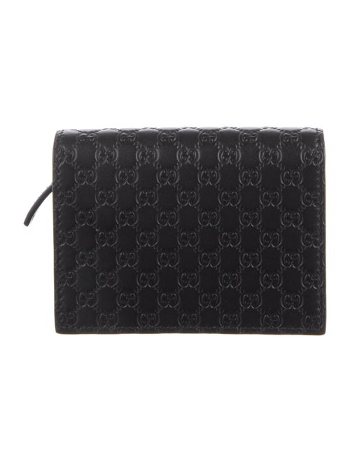 Gucci Microguccissima Pattern Leather Compact Wallet