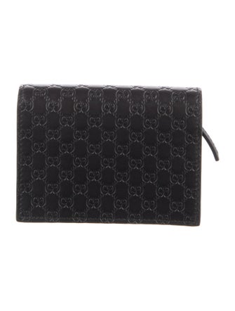Gucci Microguccissima Pattern Leather Compact Wallet