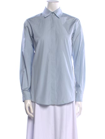 Gucci Long Sleeve Button-Up Top