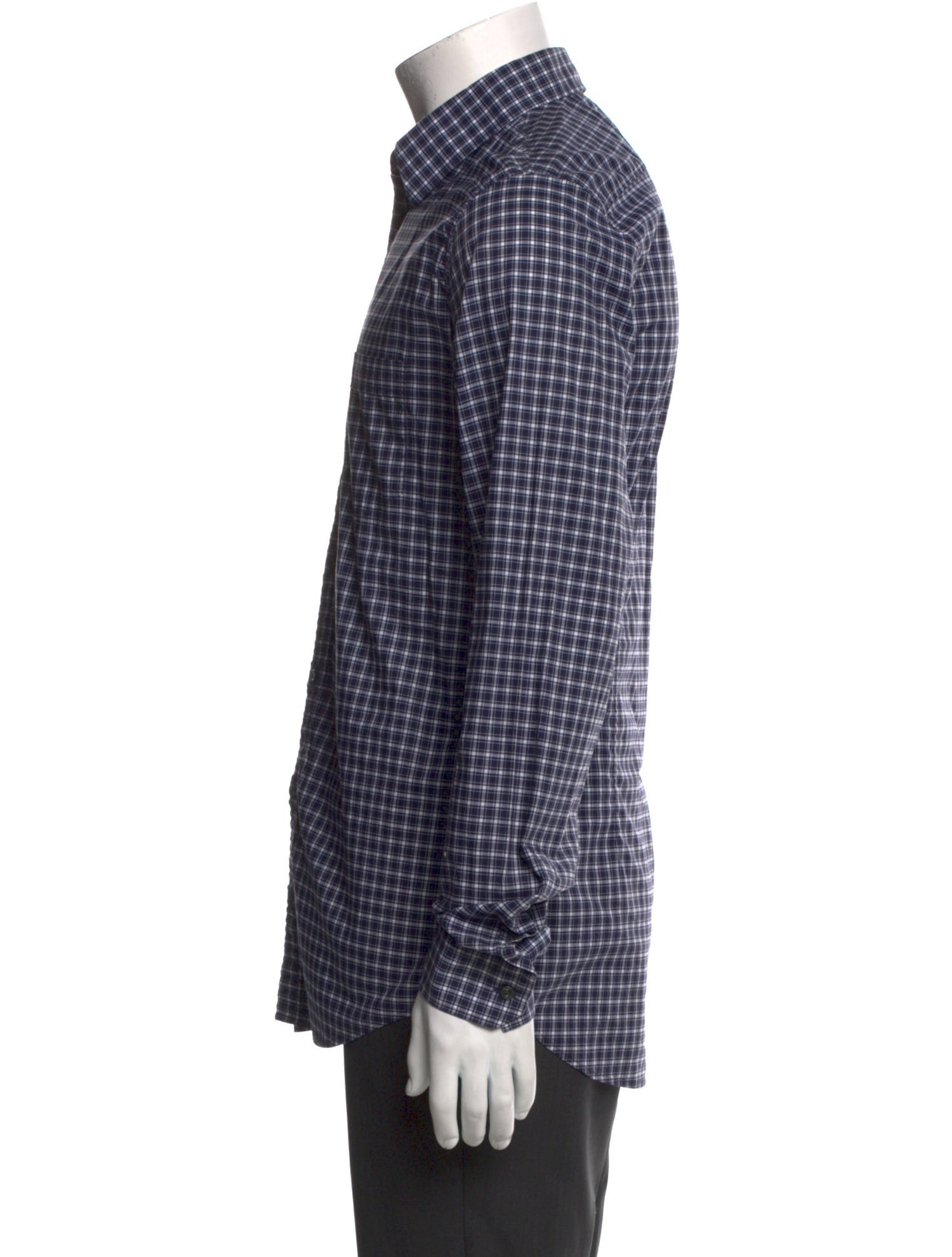 Gucci 2014 Plaid Print Dress Shirt