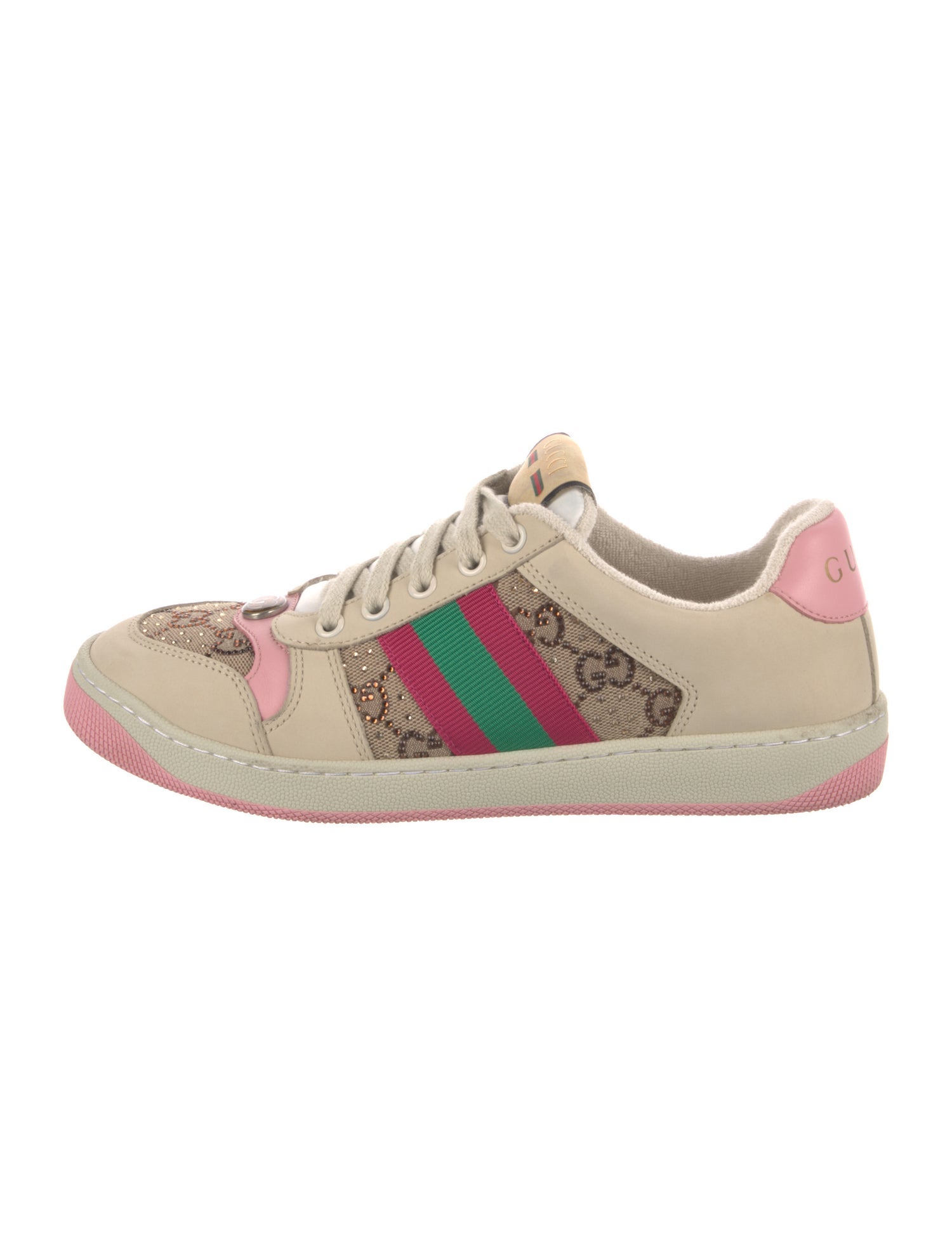 Gucci GG Canvas Leather Sneakers