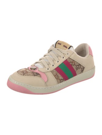 Gucci GG Canvas Leather Sneakers