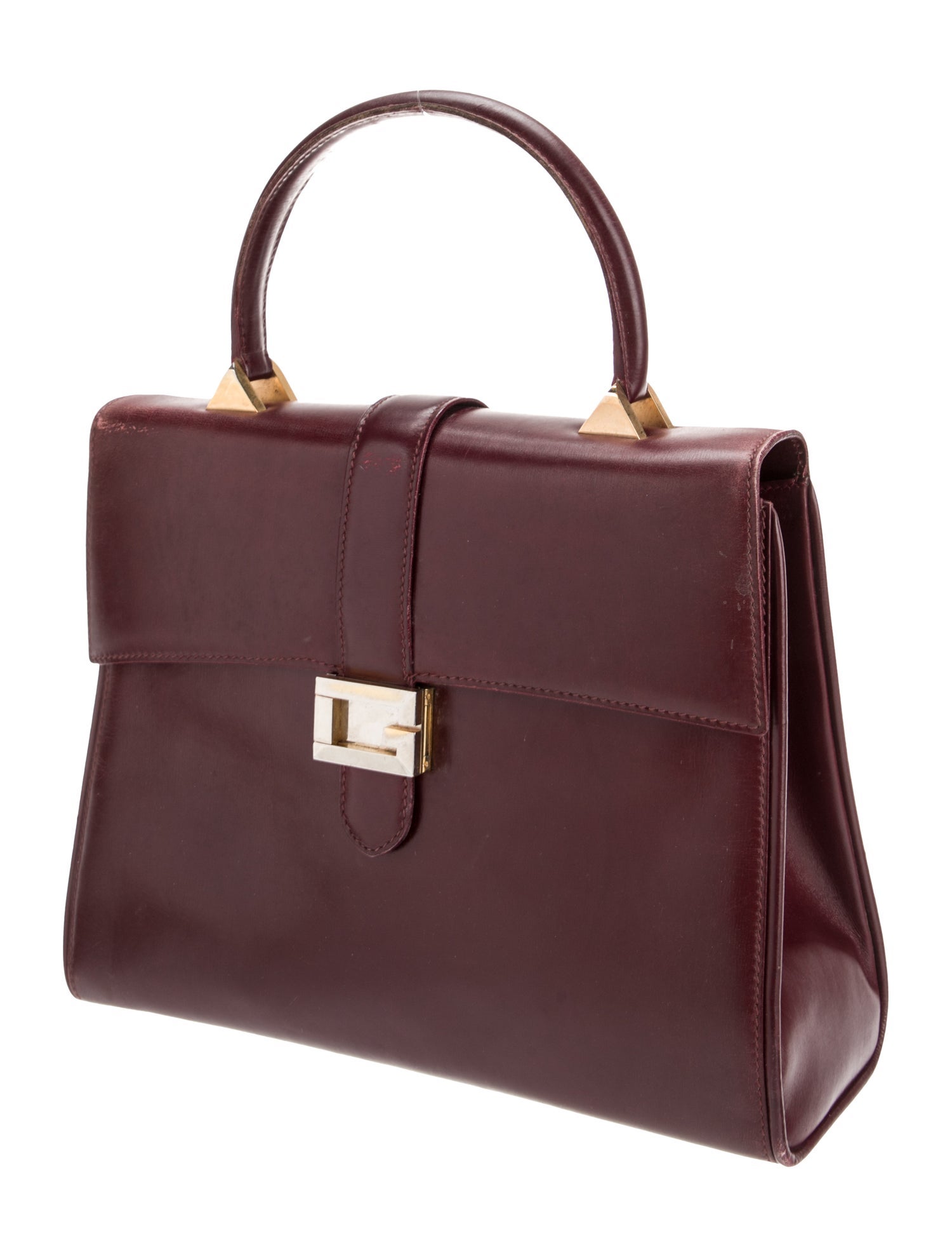 Gucci Leather Top Handle Bag Vintage
