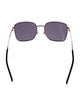 Gucci Sylvie Web Accent Square Sunglasses