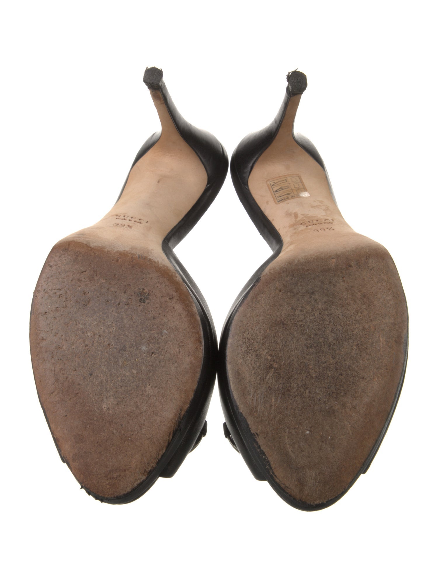 Gucci Horsebit Accent Leather Slides