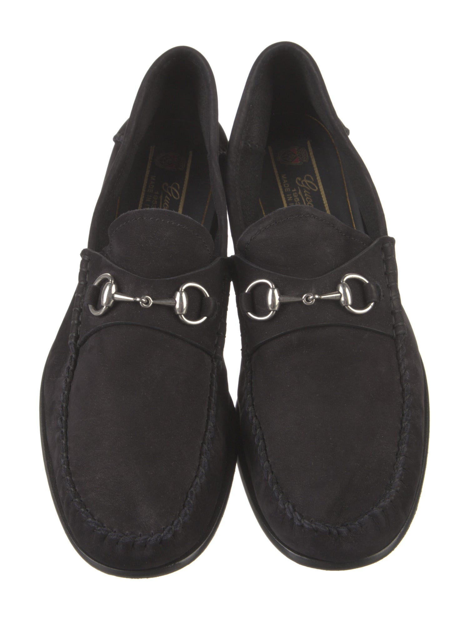 Gucci GG Canvas Suede Loafers