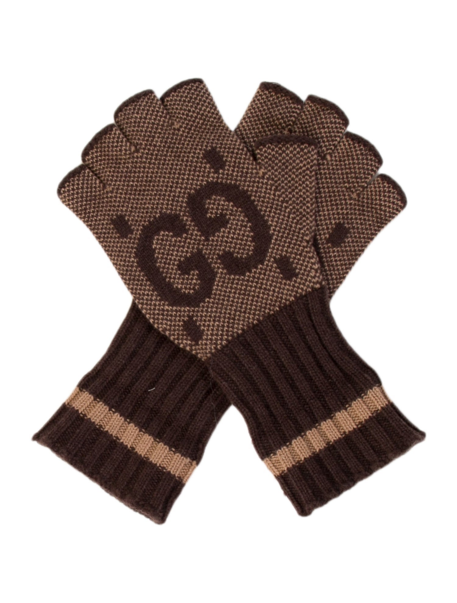 Gucci Men's Cashmere Fingerless Gloves w/Tags